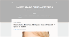 Desktop Screenshot of larevistadecirugiaestetica.com