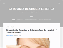 Tablet Screenshot of larevistadecirugiaestetica.com